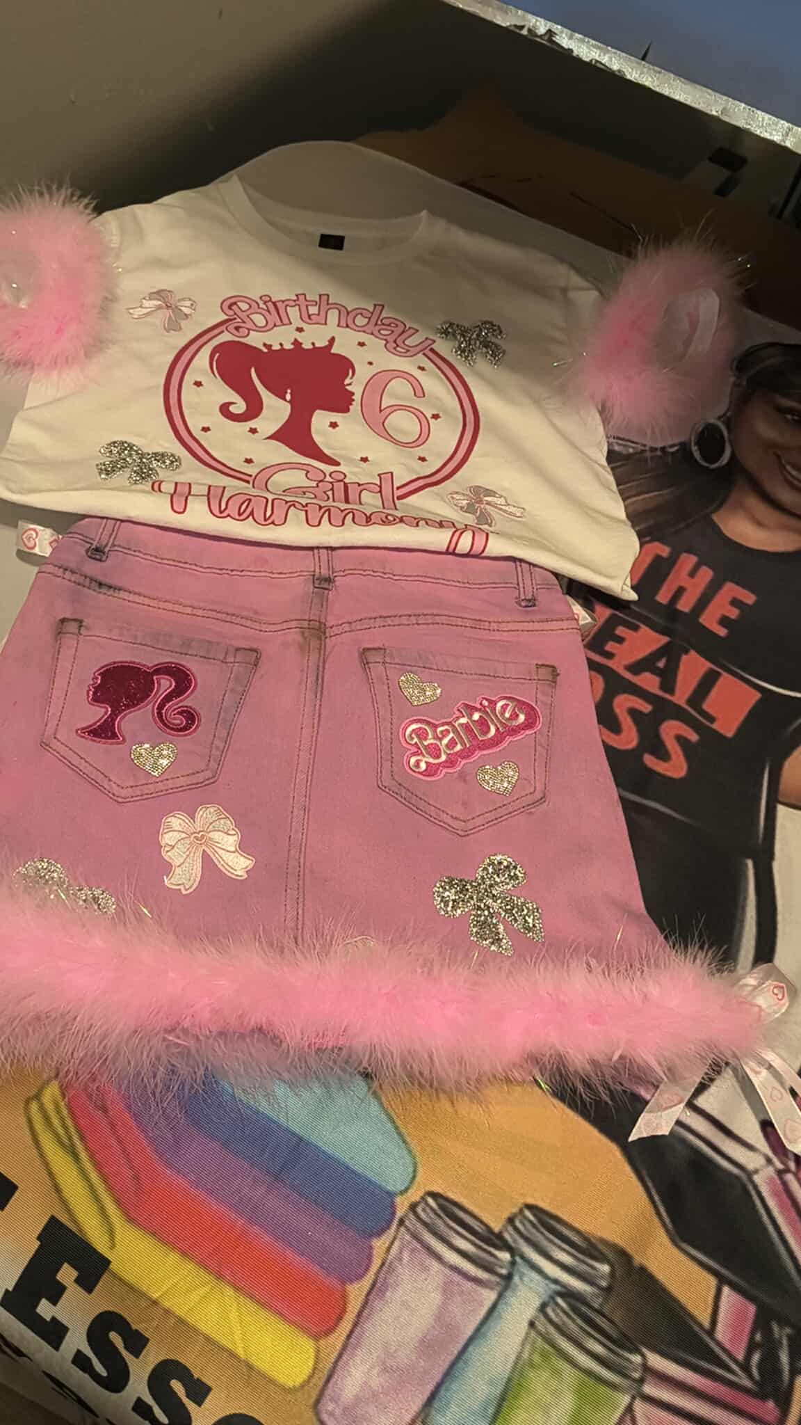 Custom Kids Birthday Junk Skirt Set – Personalized Themed Outfit (Any Theme)