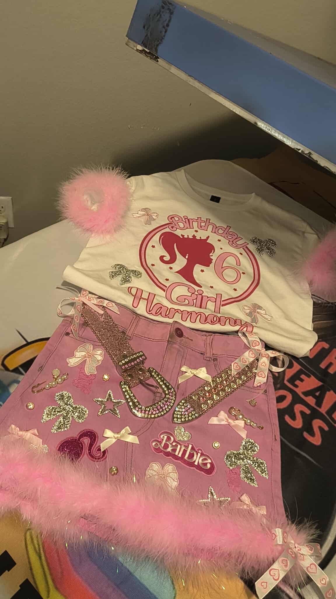 Custom Kids Birthday Junk Skirt Set – Personalized Themed Outfit (Any Theme)