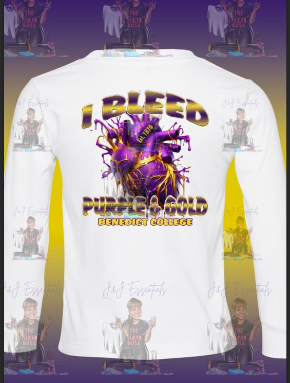 I Bleed Purple and Gold Sweatshirt