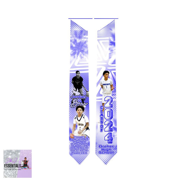 Graduation Stole Photoshop Design Template
