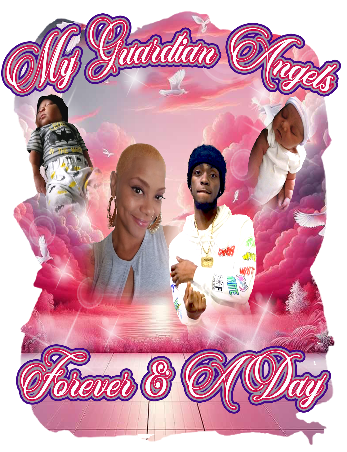 Editable Memorial Design Photoshop Template | In Loving Memory Digital Download