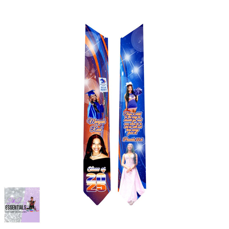 Graduation Stole Photoshop Design Template